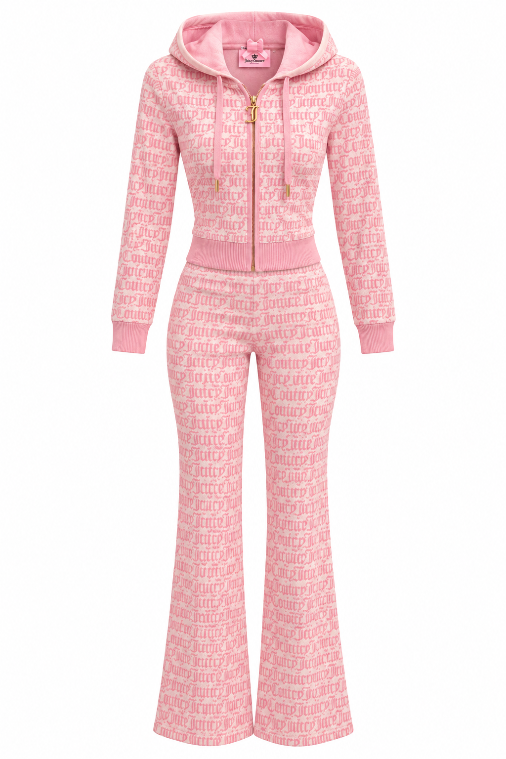 Conjunto Juicy Couture rosa letras