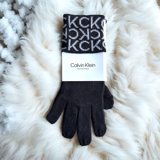 Guantes Calvin Klein negros touch screen