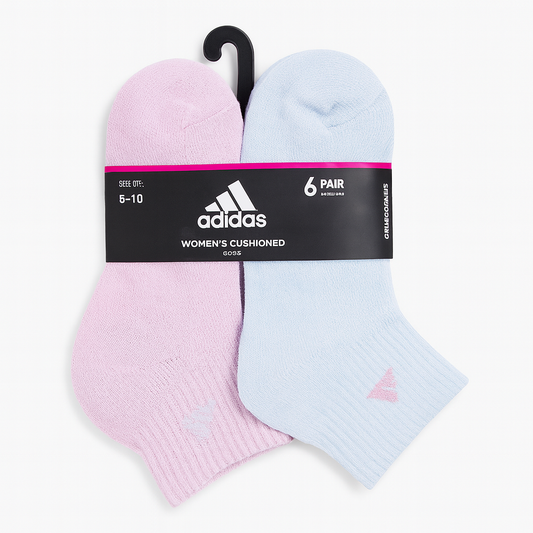Calcetas Adidas varios colores, logo en tobillo 6 pares