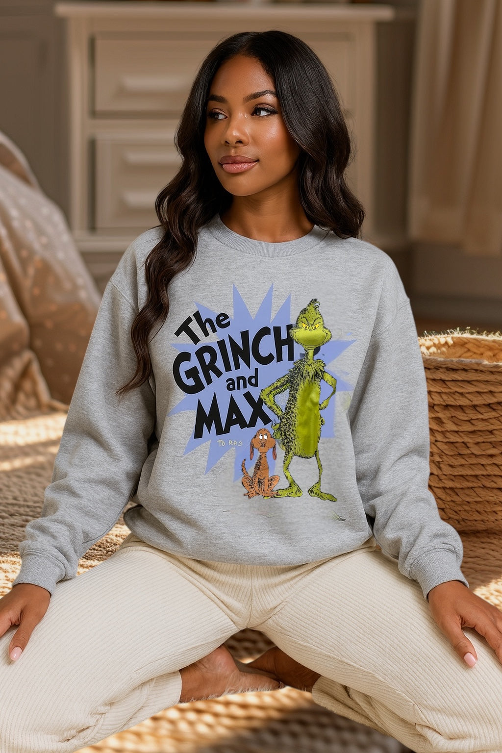 Sudadera The Grinch gris
