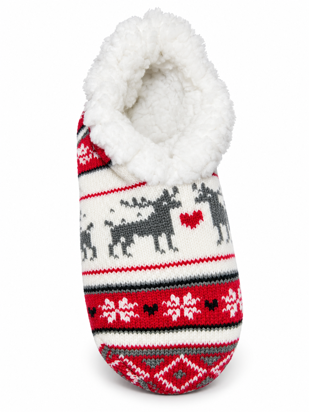 Pantuflas navideñas súper suaves y polares para adulto