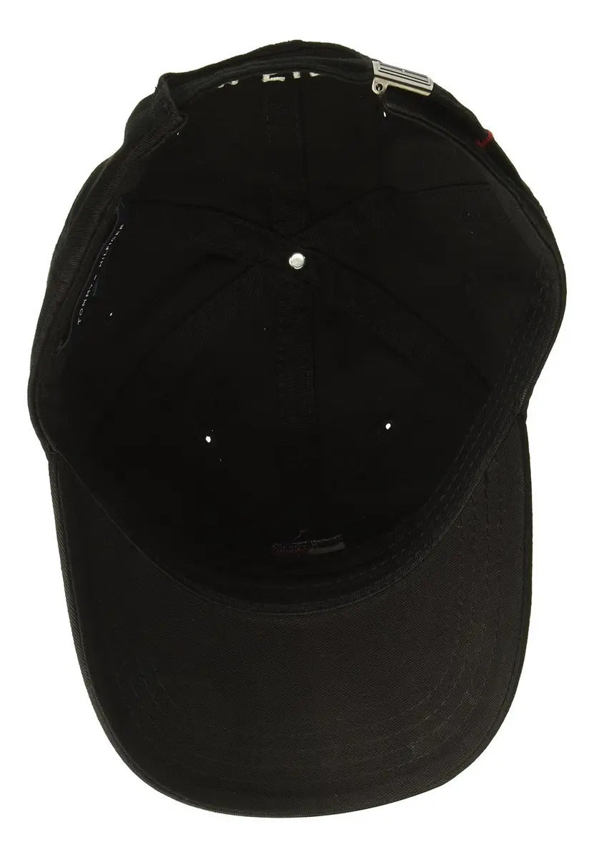 Gorra Tommy H negra con bandera