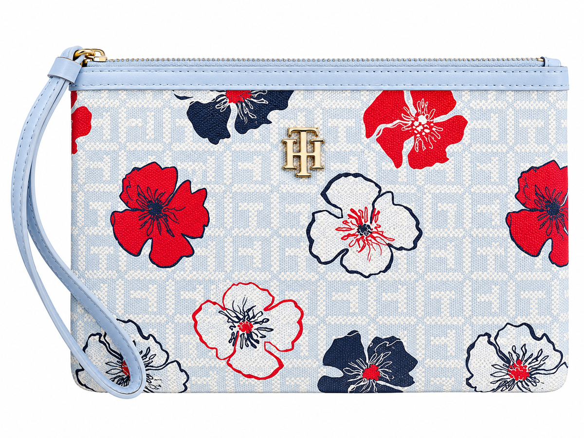 Muñequera Tommy H azul claro flores