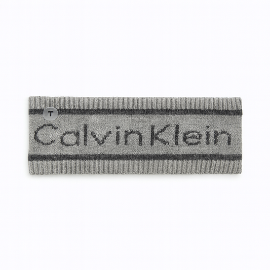 Diadema Calvin K gris con letras Oxford