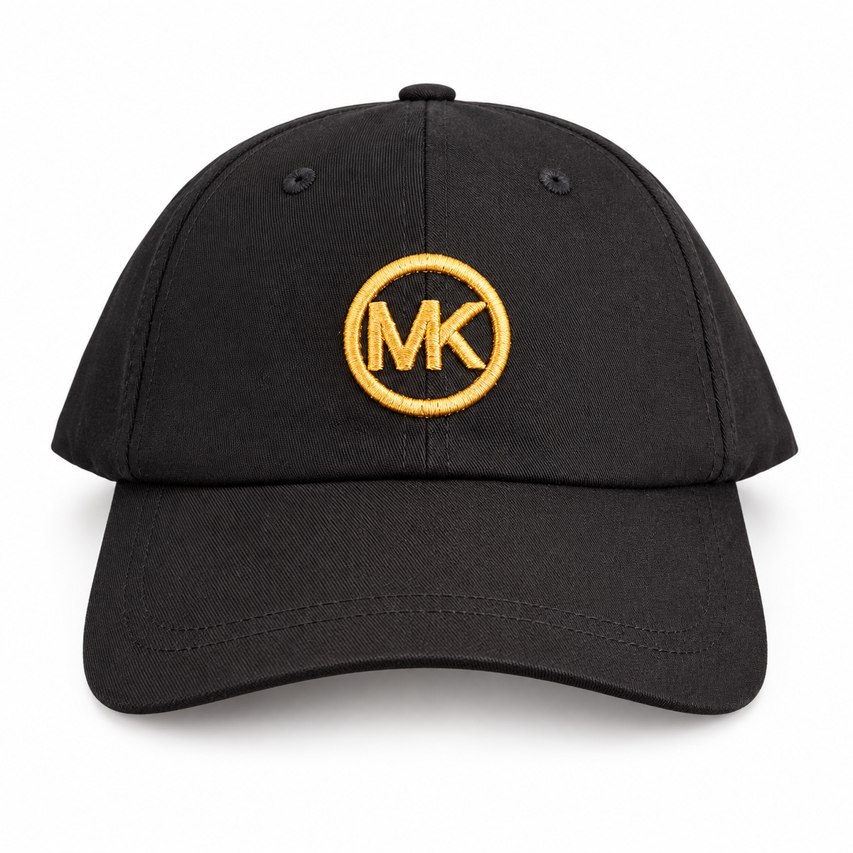 Gorra Michael k negra y dorado logo