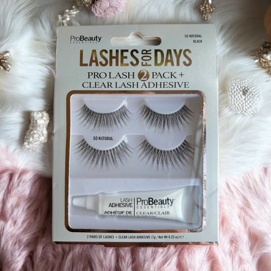 Set pestañas postizas con adhesivo