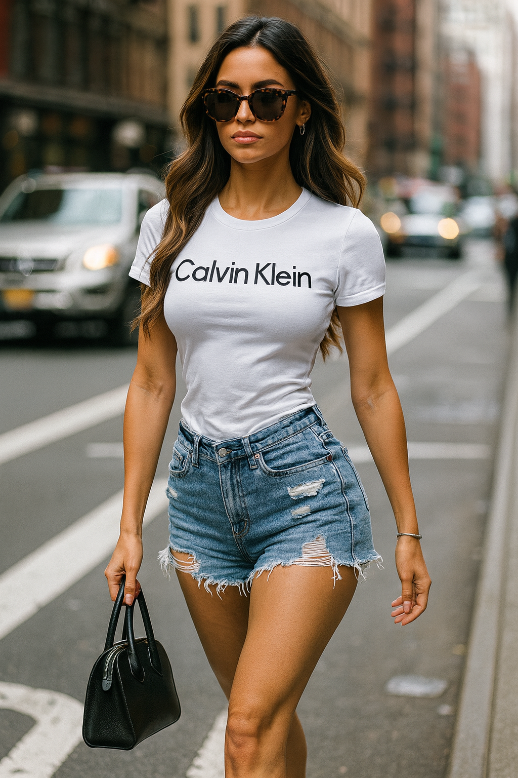 Playera Calvin k blanca con letras negras