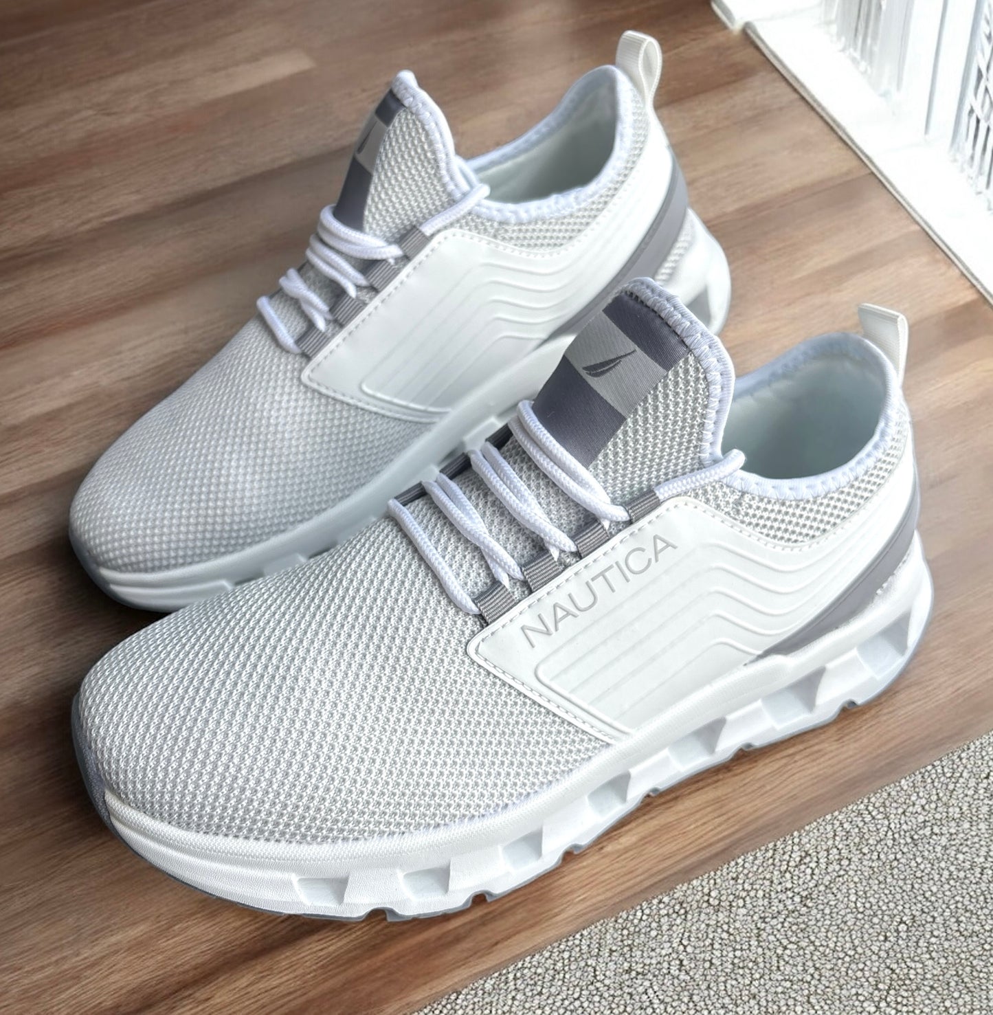 Tenis Náutica gris/blanco para caballero