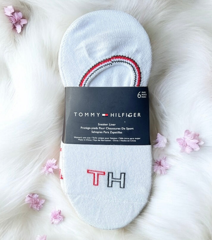 Protectores Tommy H blancos,T roja, H azul 6 pares