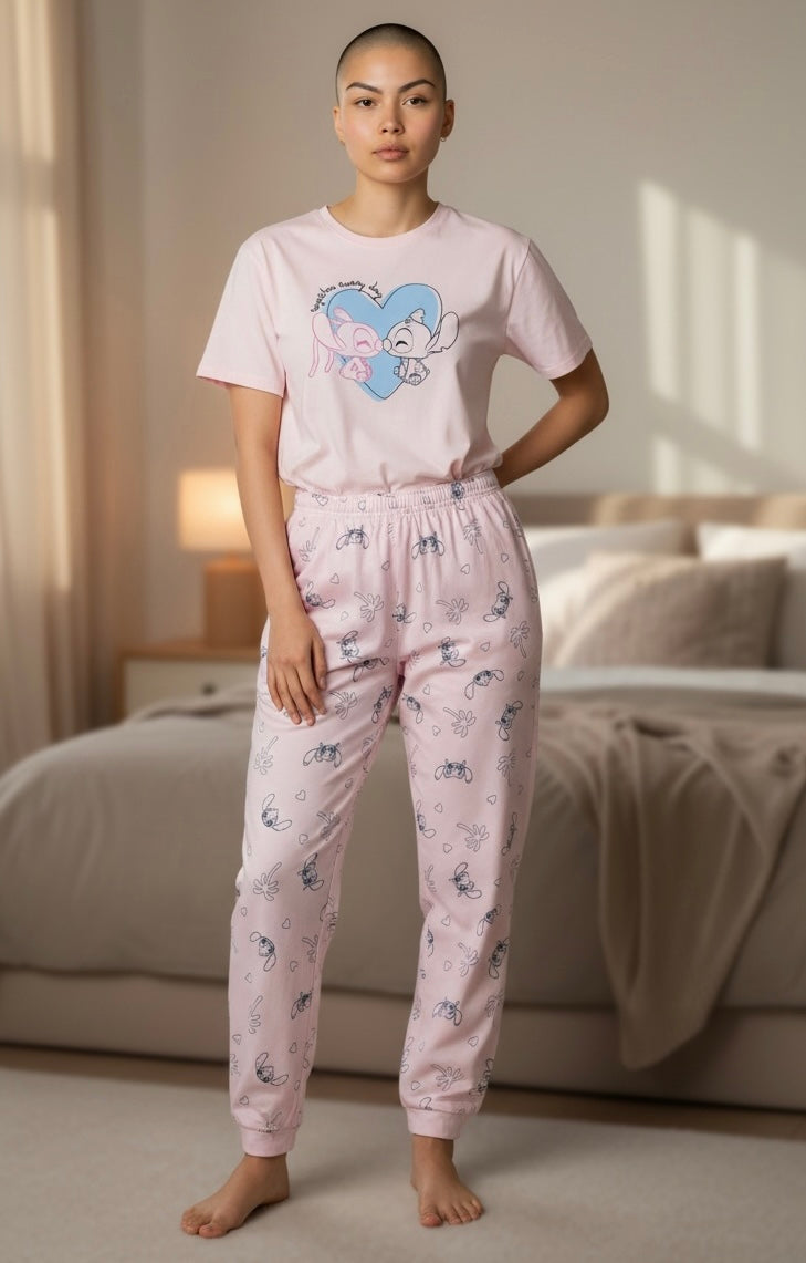 Pijama Primark Disney de Stitch rosa