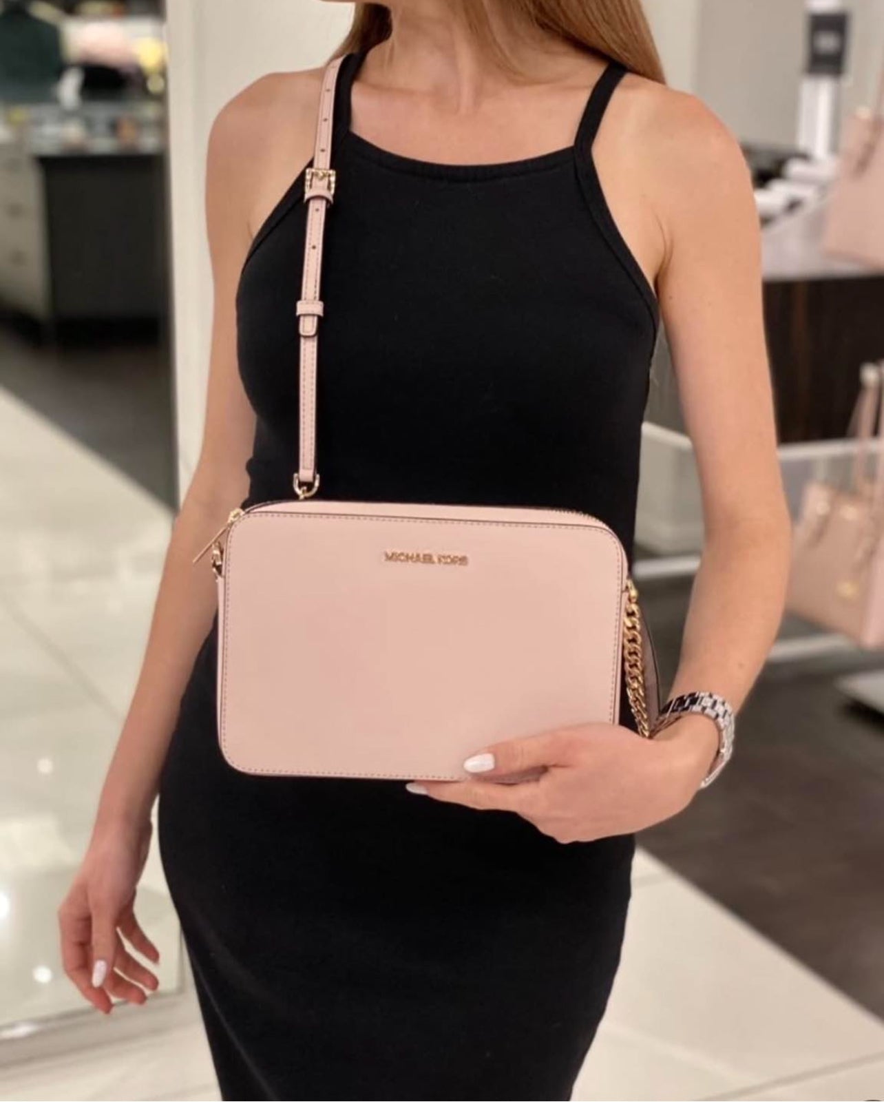 Crossbody Michael Powder Blush rosa