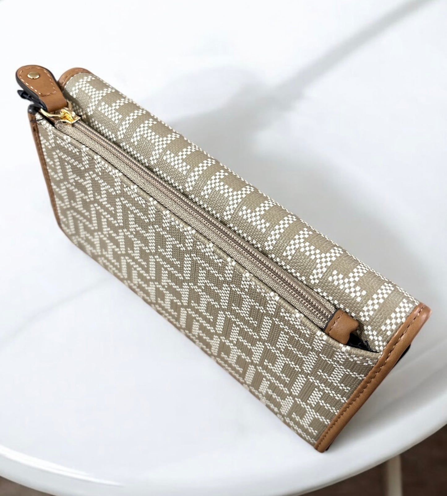 Cartera Tommy H verde/cafe