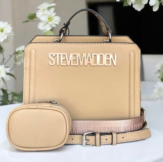 Crossbody Steve M camel 2 strap y monedero
