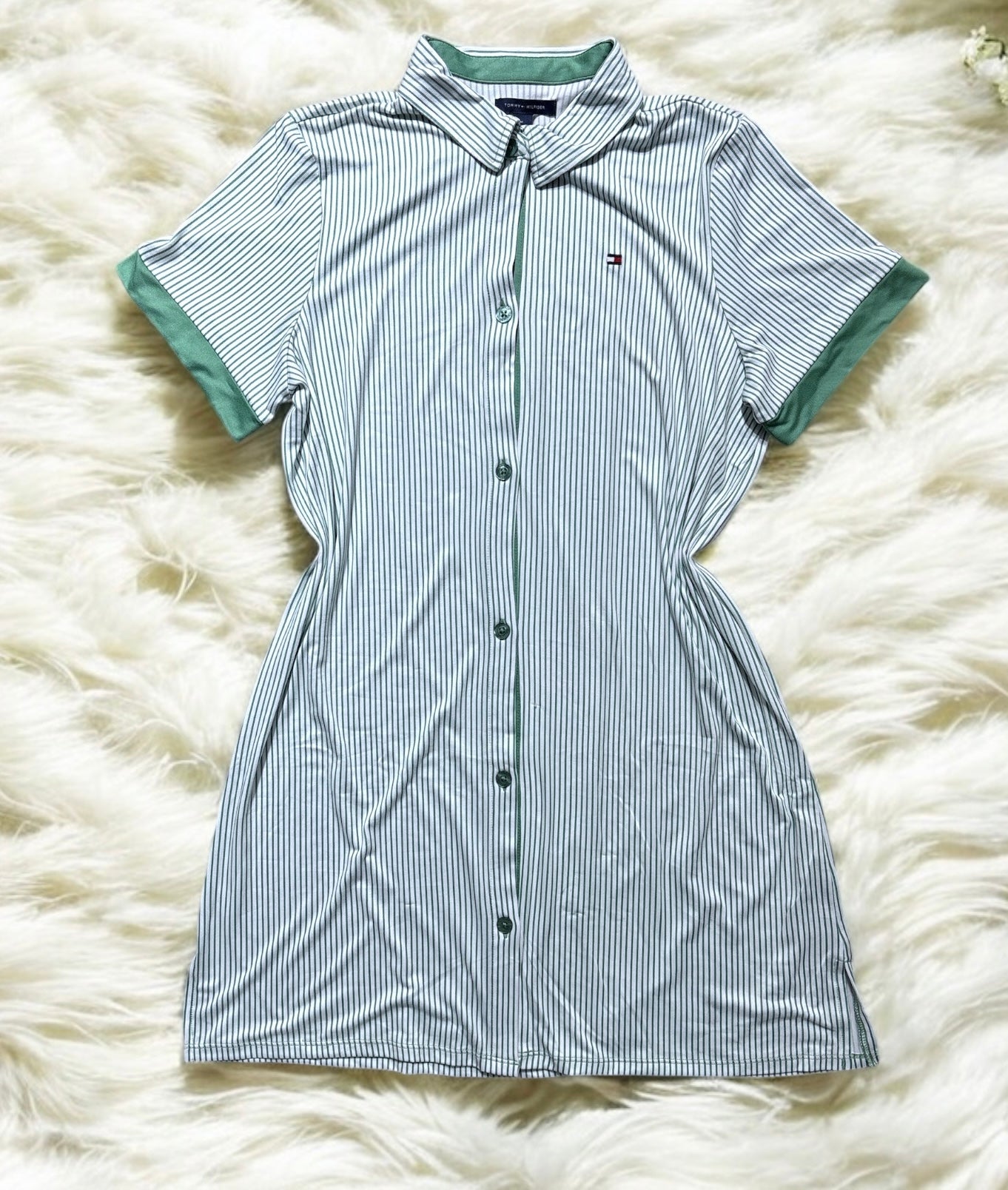 Camisón Tommy H verde de rayas