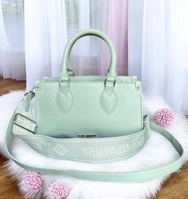Crossbody Steve M verde con 2 strap