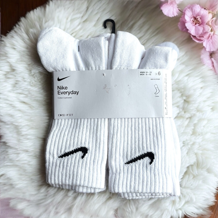 Calcetas Nike 6 pz blanco