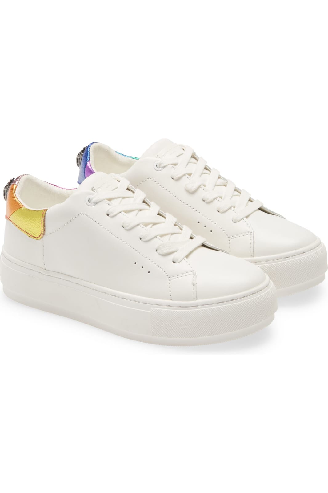 Tenis Kurt G blancos con detalles en colores