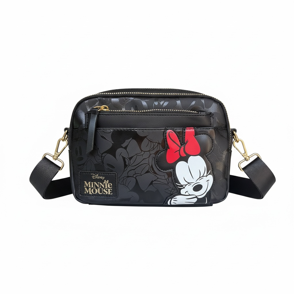 Crossbody Disney minnie negra
