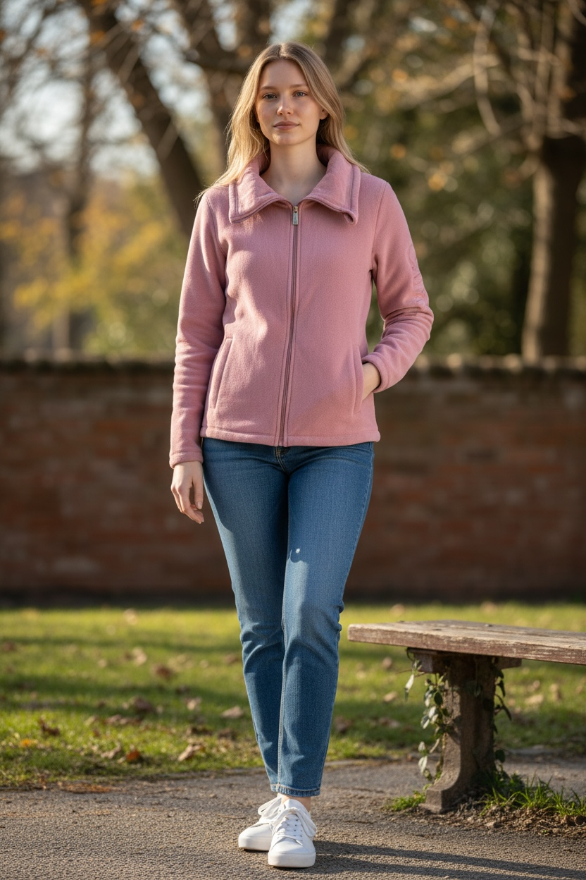 Sudadera Calvin k rosa tela polar
