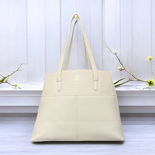 Tote Tommy Camel con placa dorada TH, grande