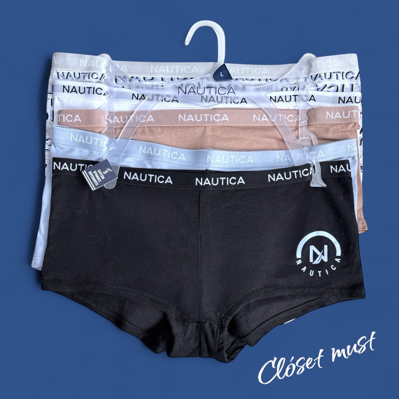 Boxer Náutica varios colores 5 pzs