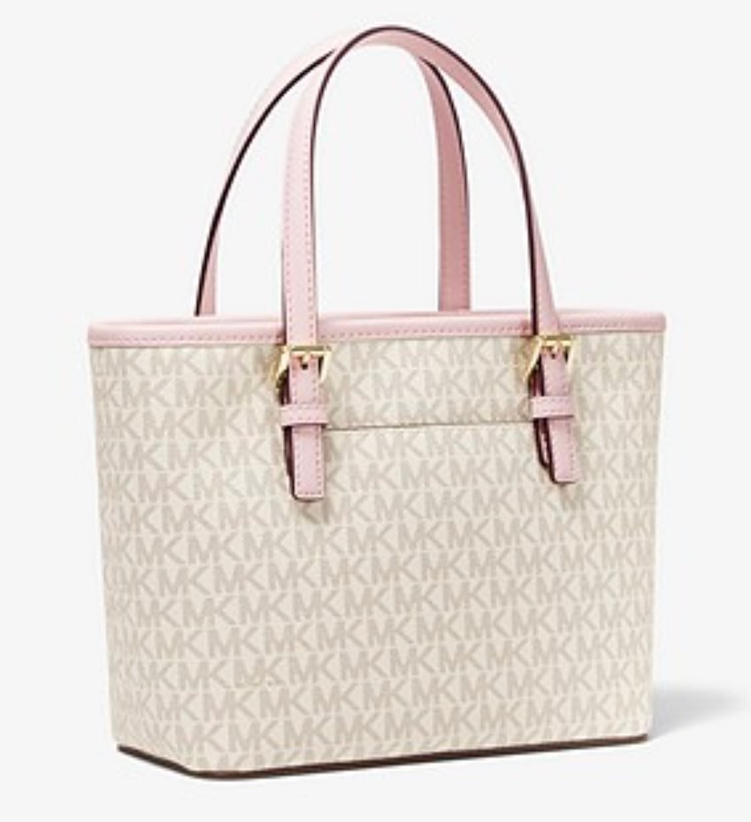 Tote Michael K vanilla/rosa con strap