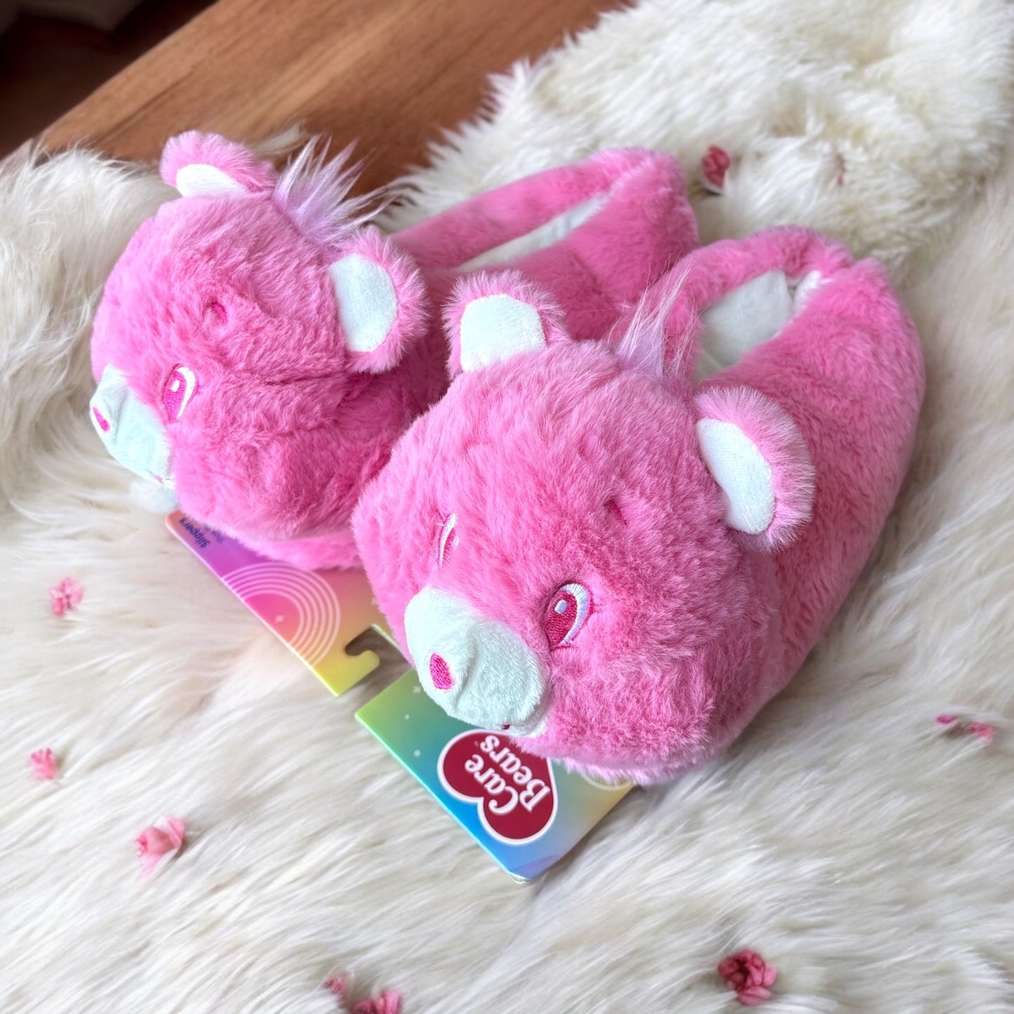 Pantuflas Care Bears rosa de osito