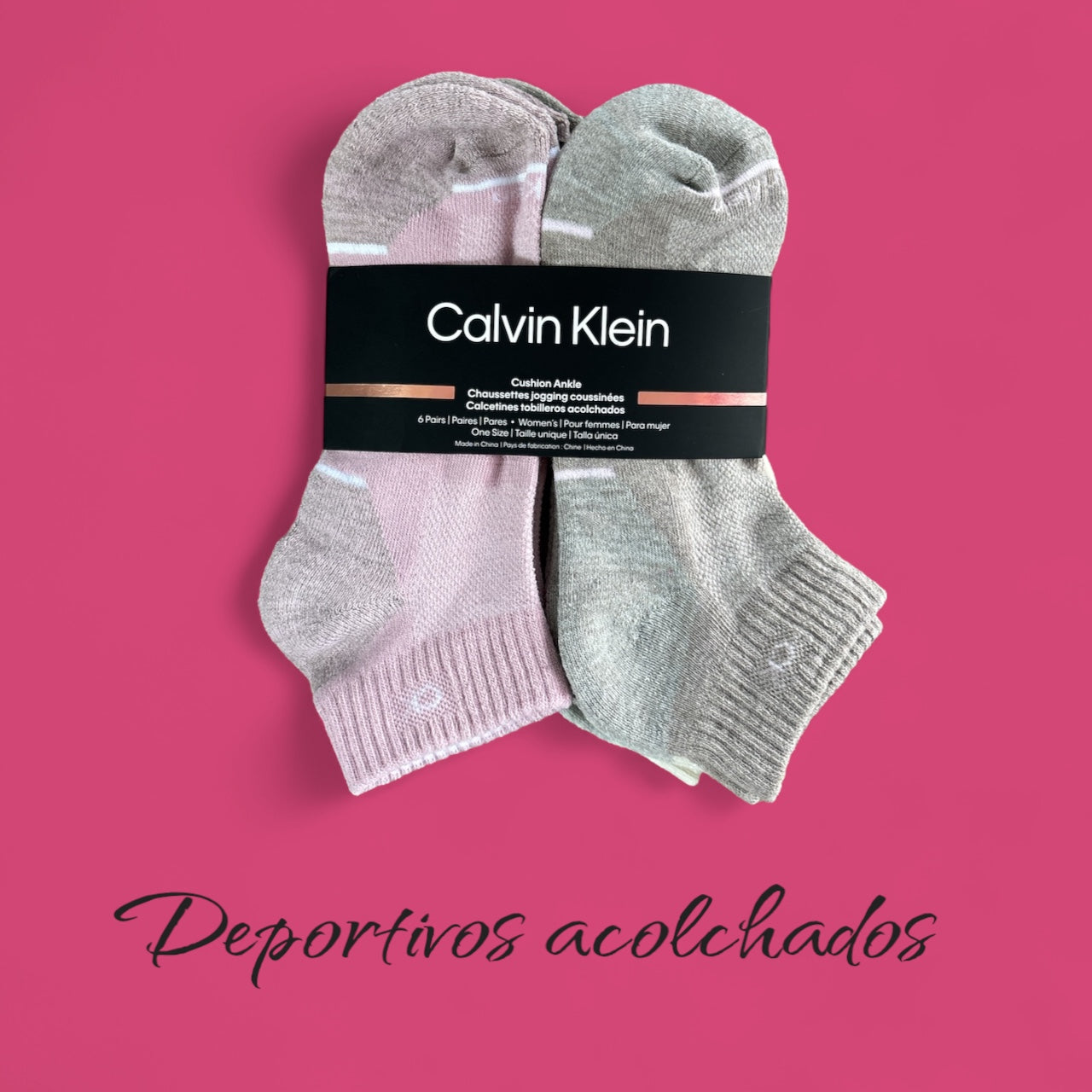 Tines Calvin K , rosa, café y beige