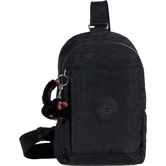 Backpack/Pechera Kipling Sling Black tonal negra con changuito