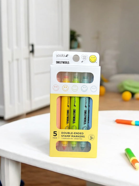 Marcador de sello Yoobi doble punta varios colores
