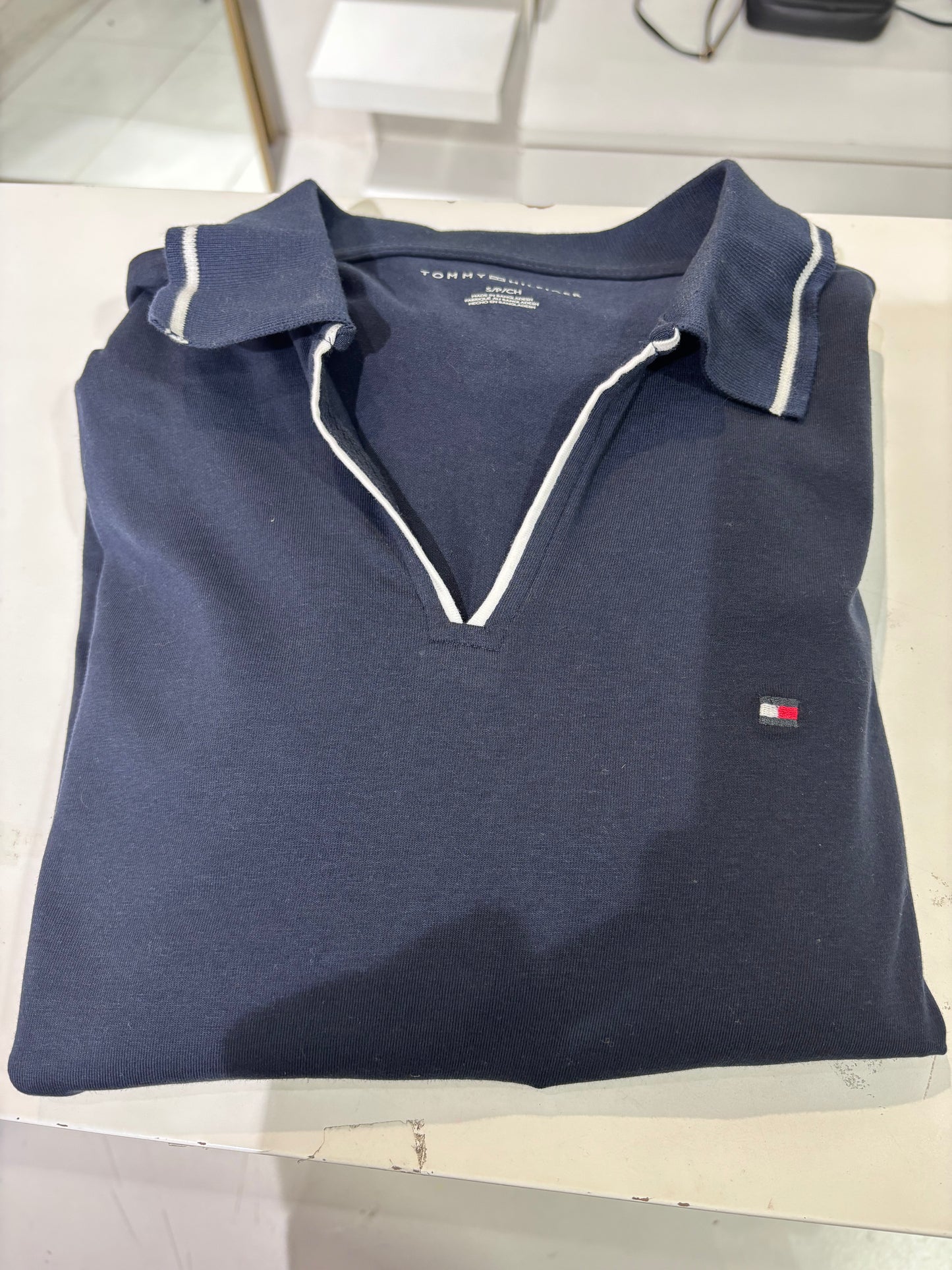 Maxi vestido Tommy Hilfiger azul marino