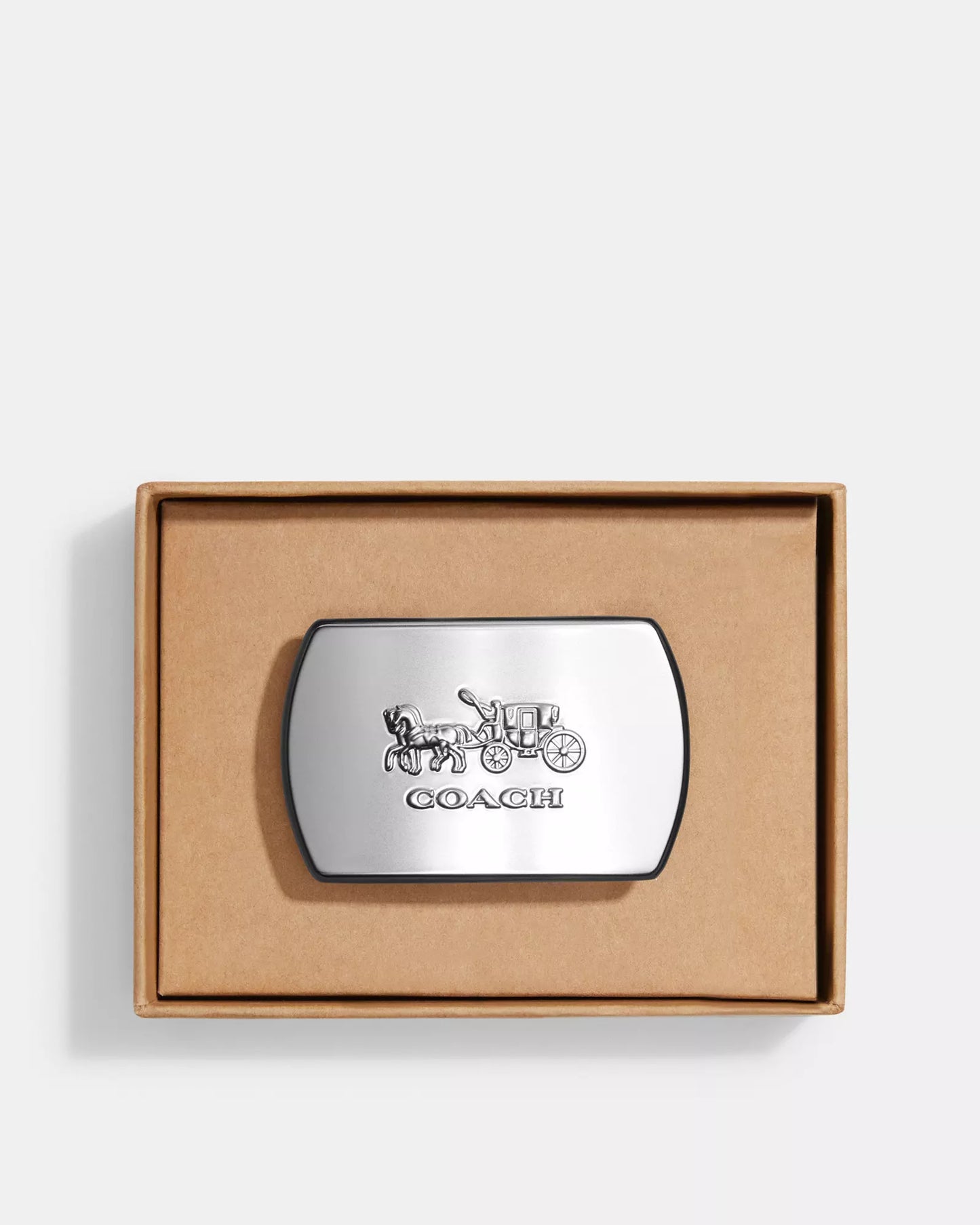 Hebilla Coach plateada