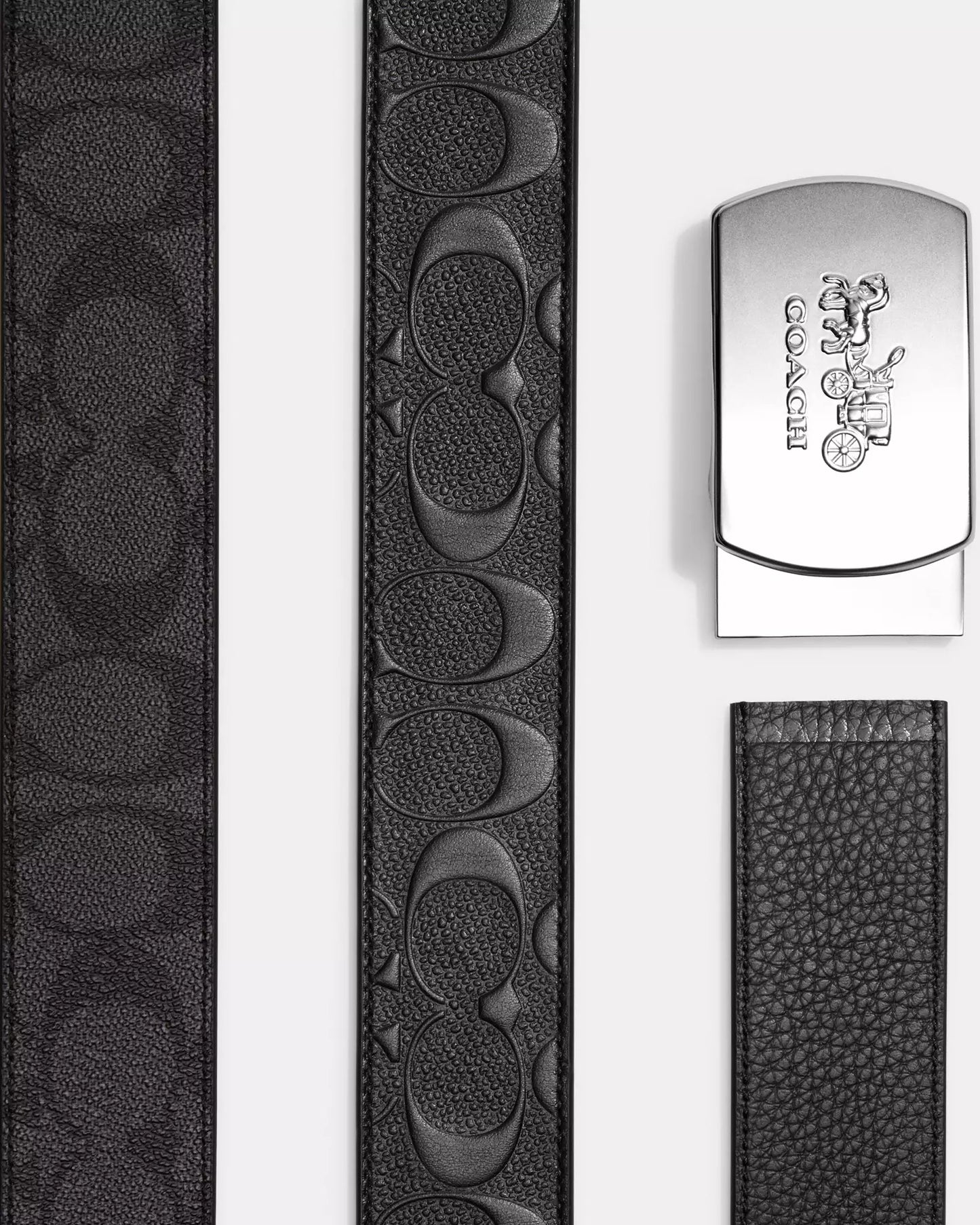 Hebilla Coach plateada