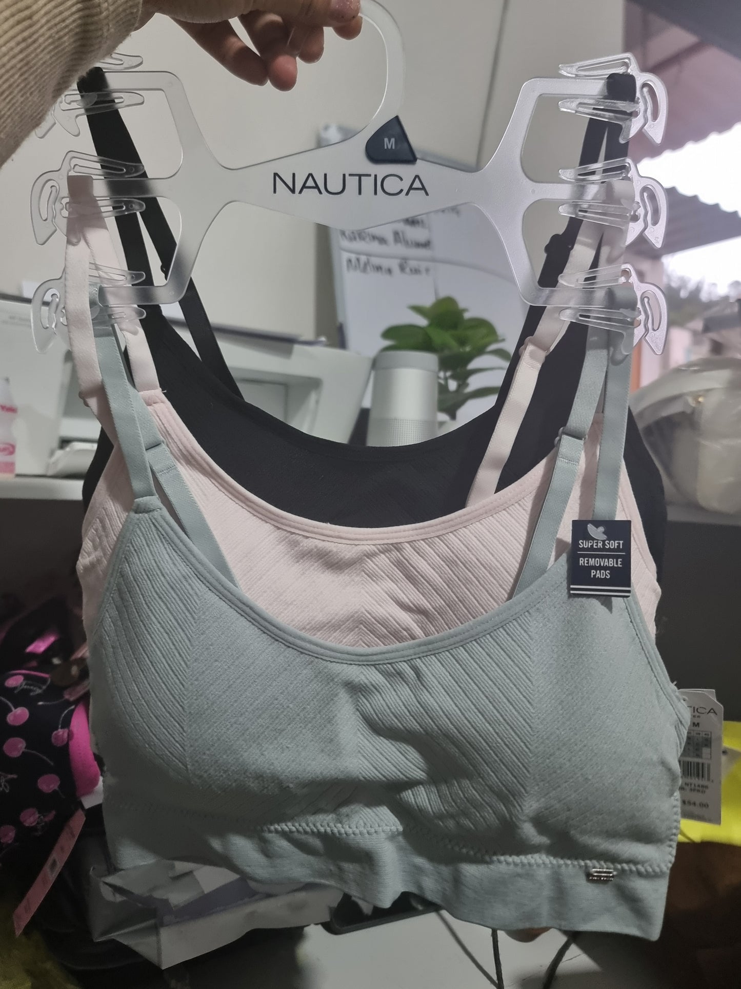 Tops Nautica 3pz negra rosa azul