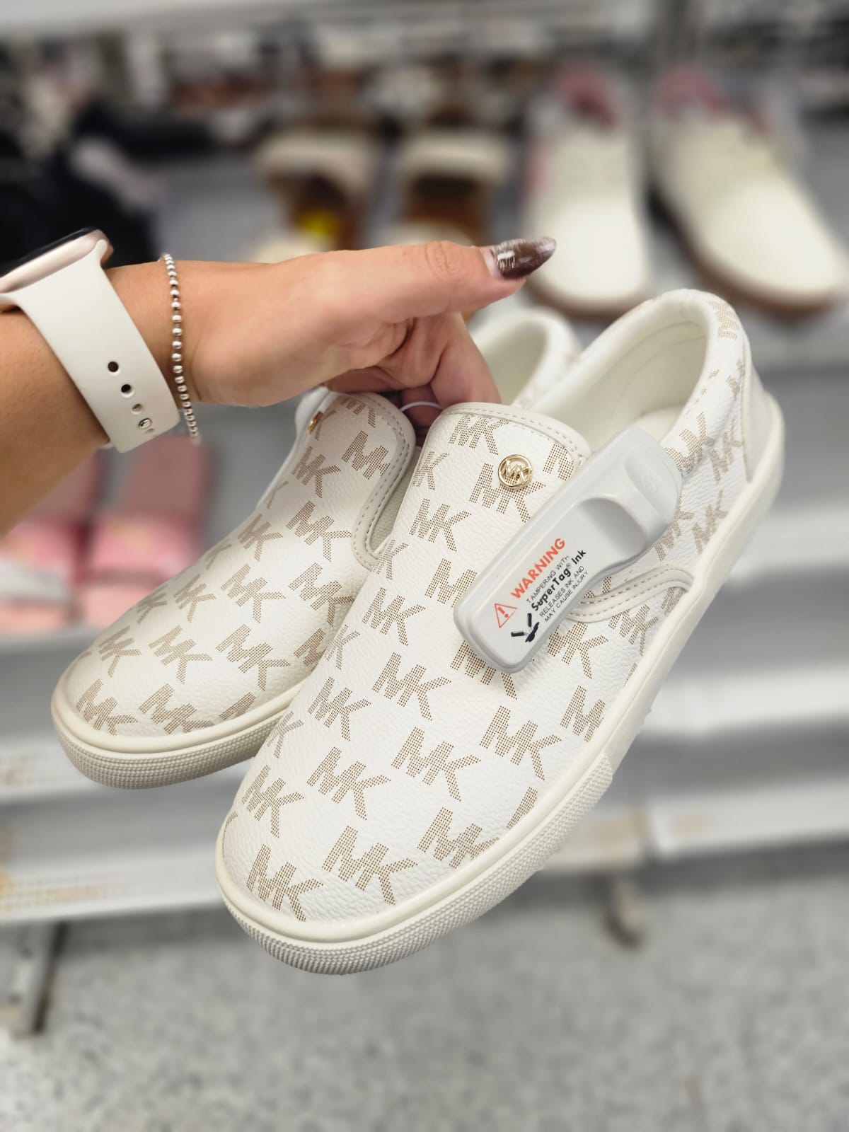 Tenis Michael blancos con beige