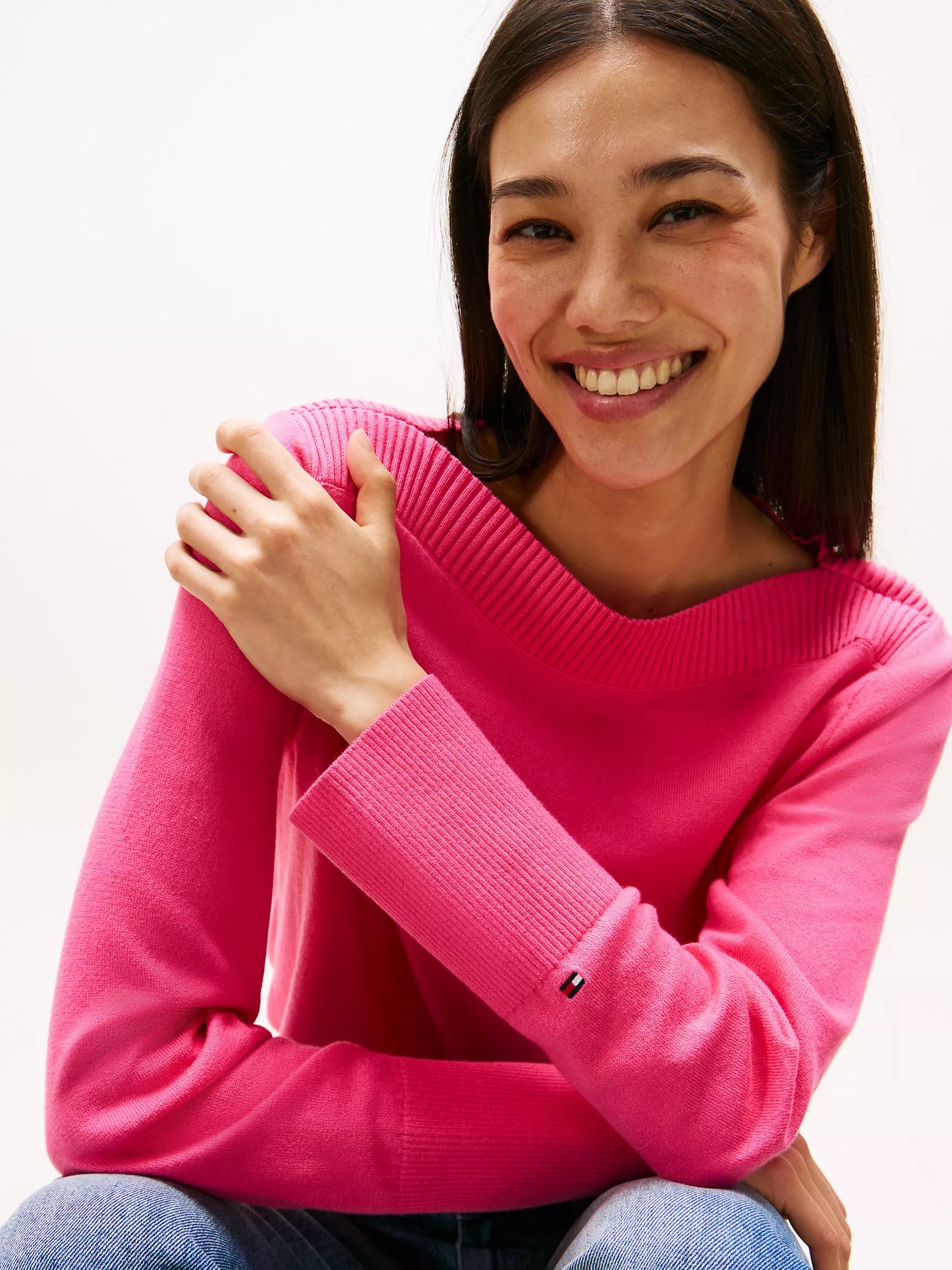 Suéter Tommy H fucsia