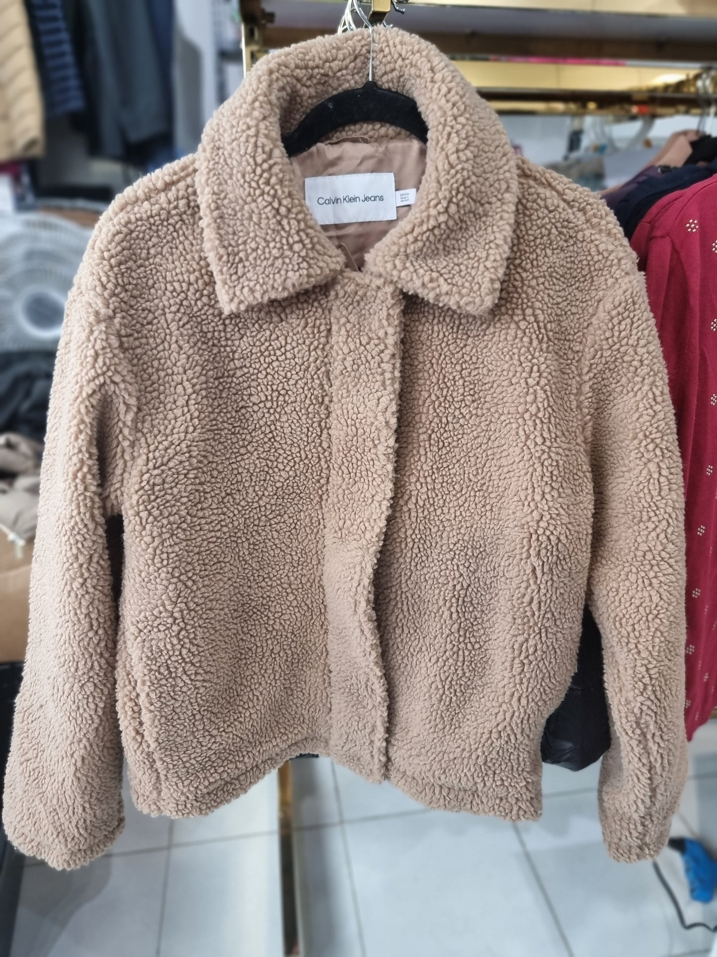 Sudadera Calvin K camel
