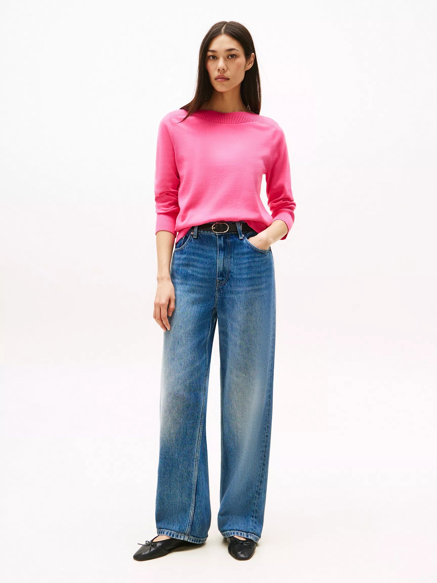 Suéter Tommy H fucsia