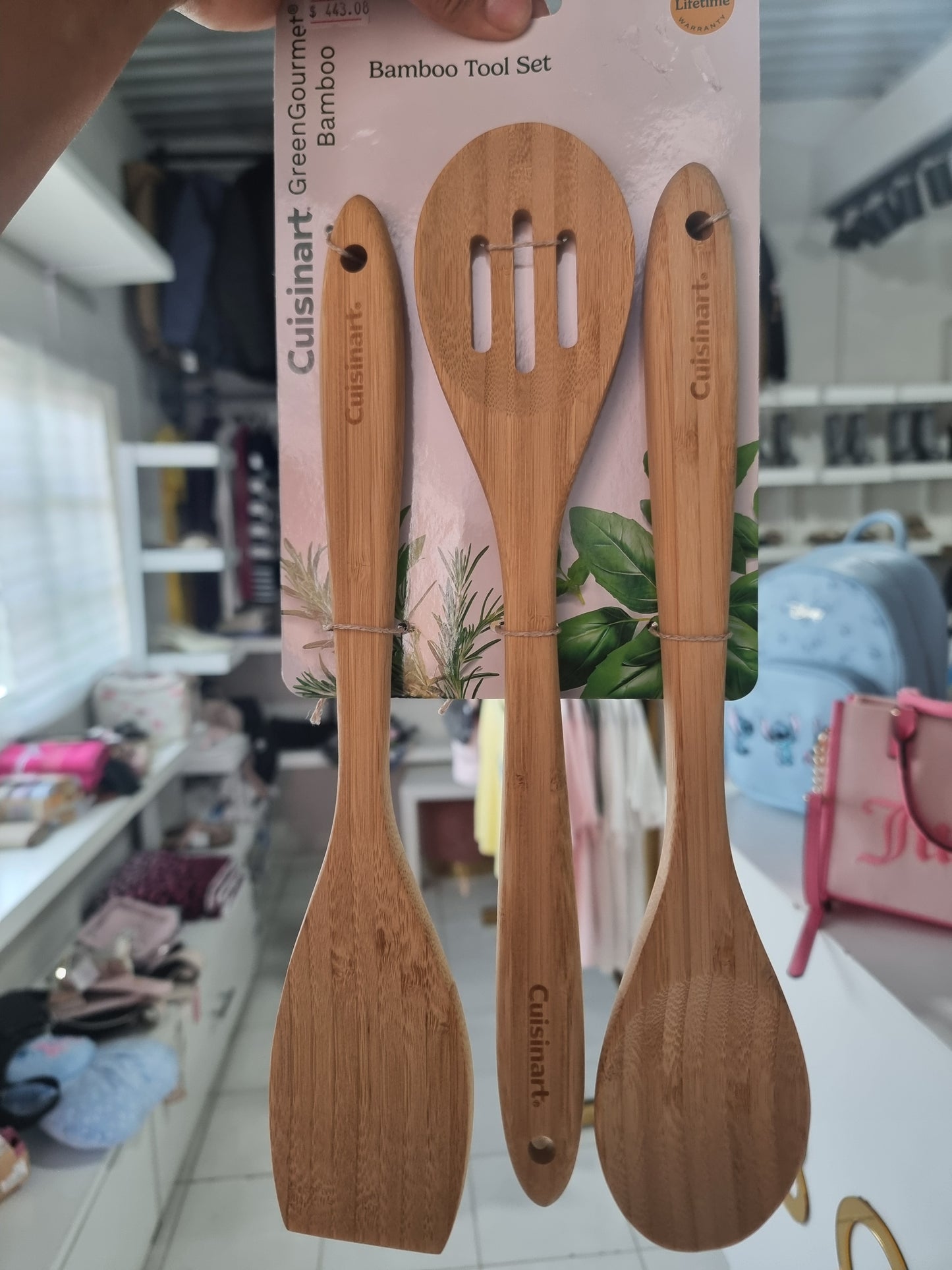 Utensilios de bambú 3pz