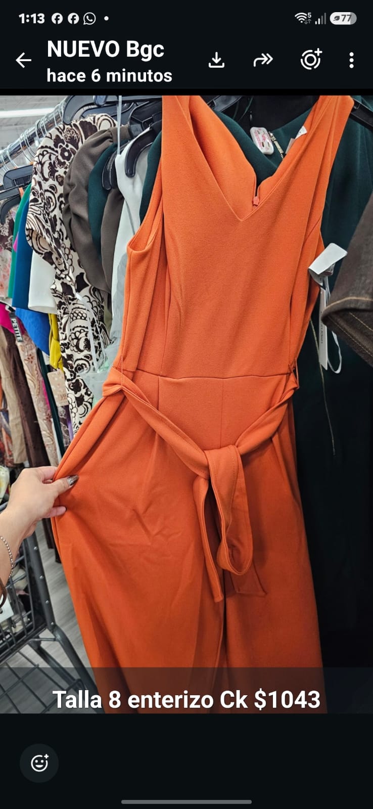Palazo Calvin k naranja