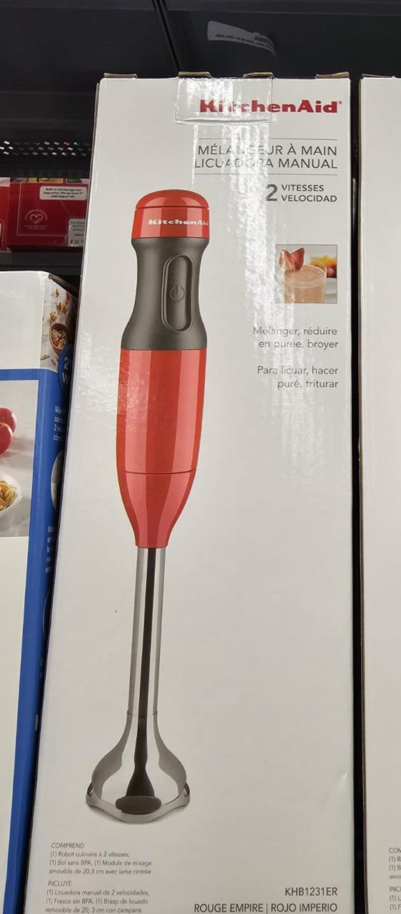 Licuadora manual roja