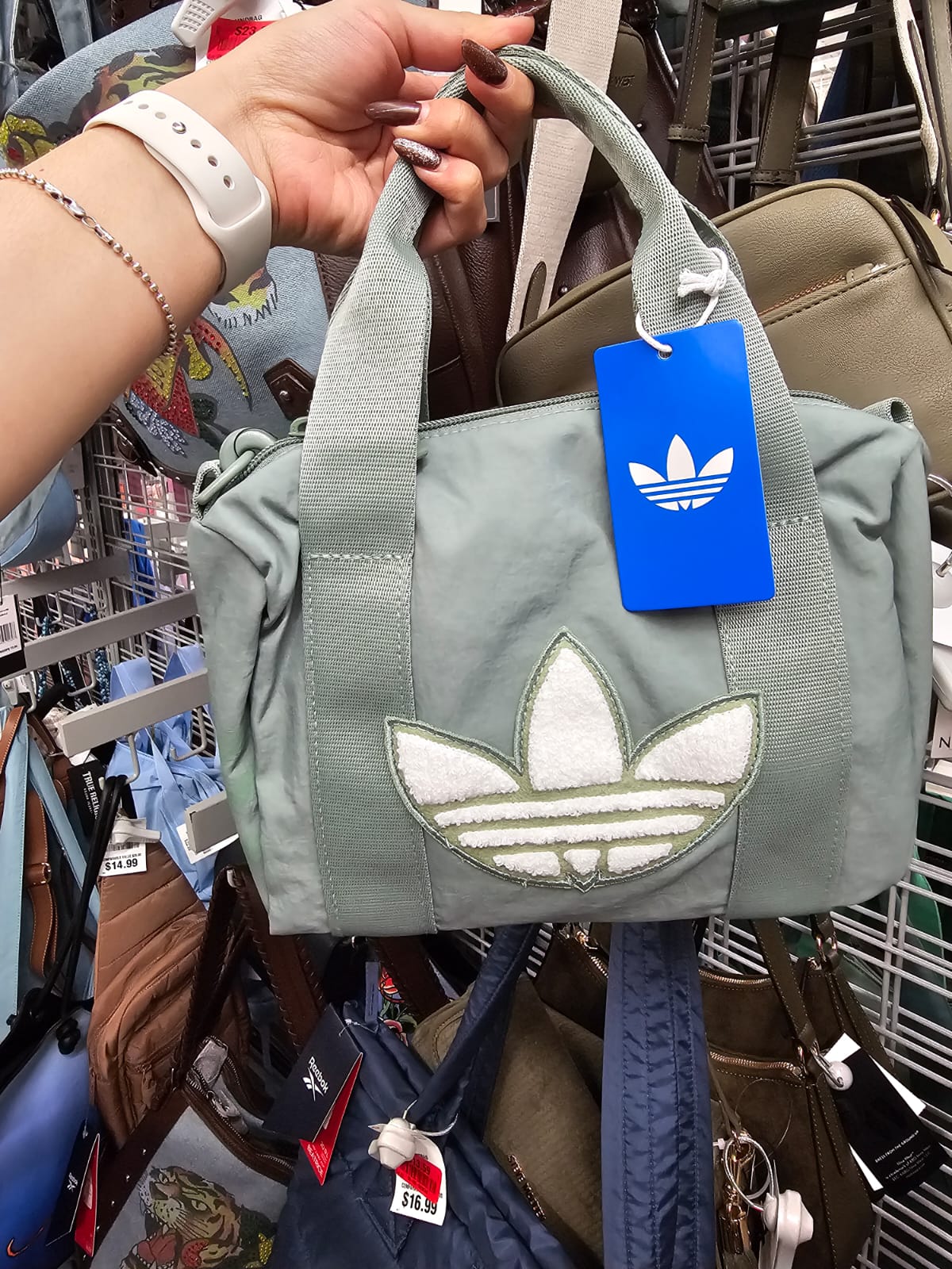 Tote adidas pequeña verde