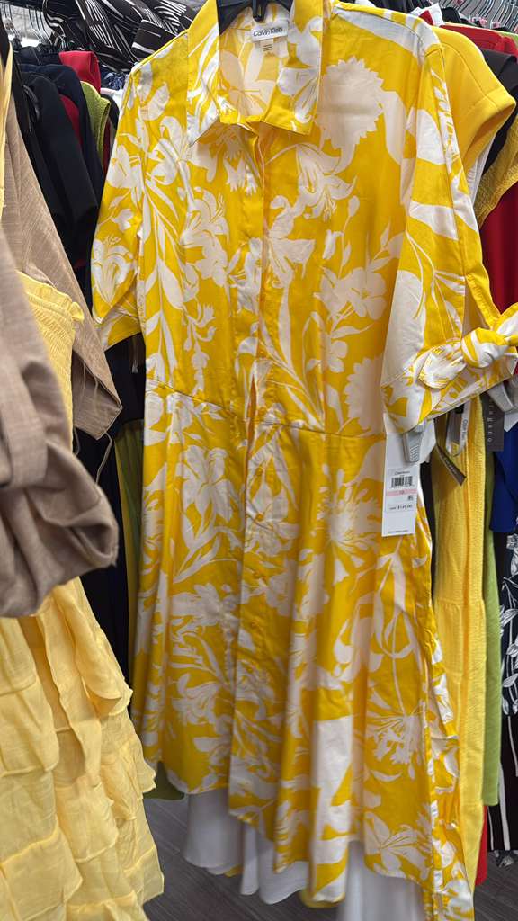 Vestido Calvin k amarillo