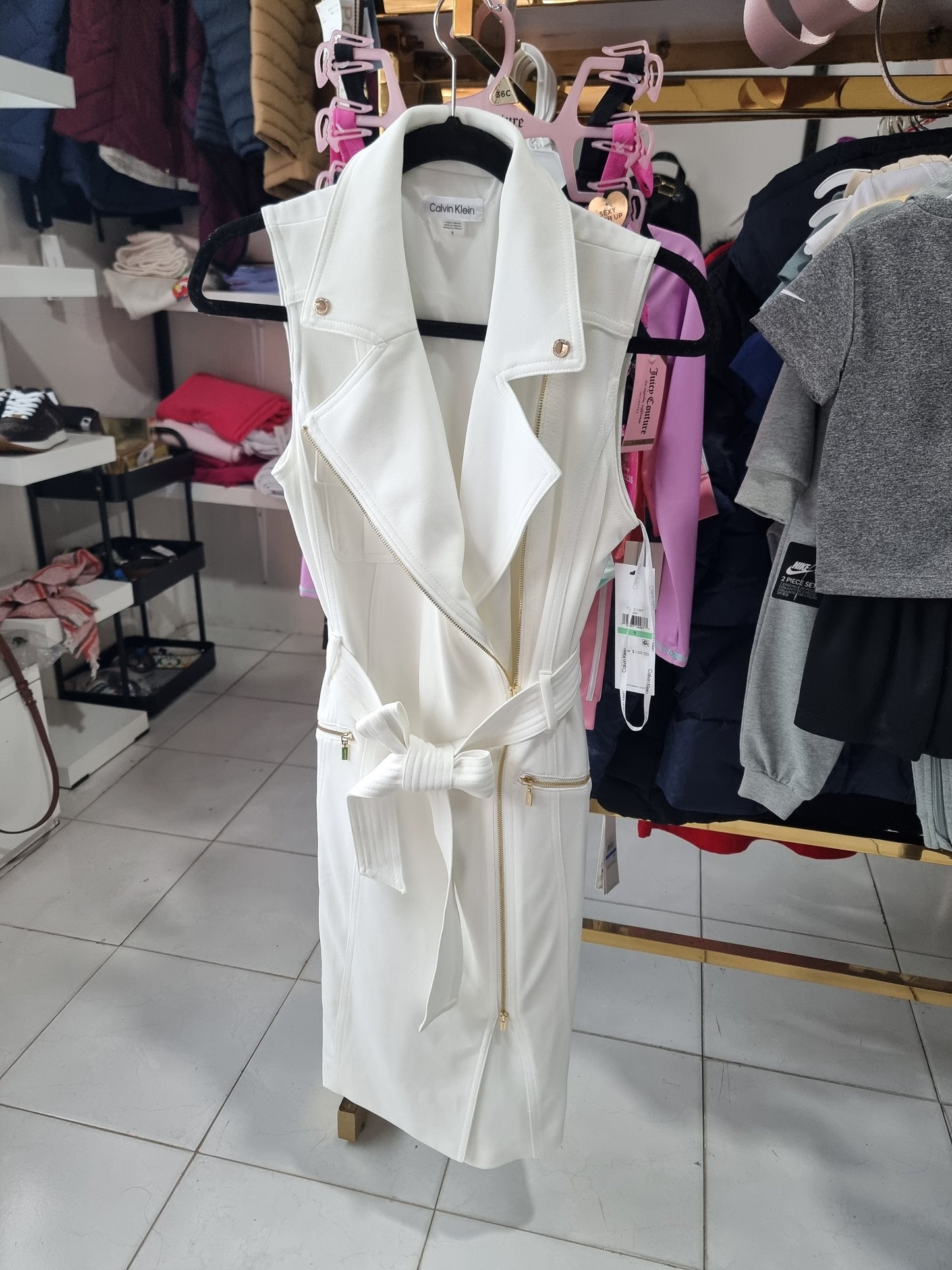 Vestido Calvin k blanco