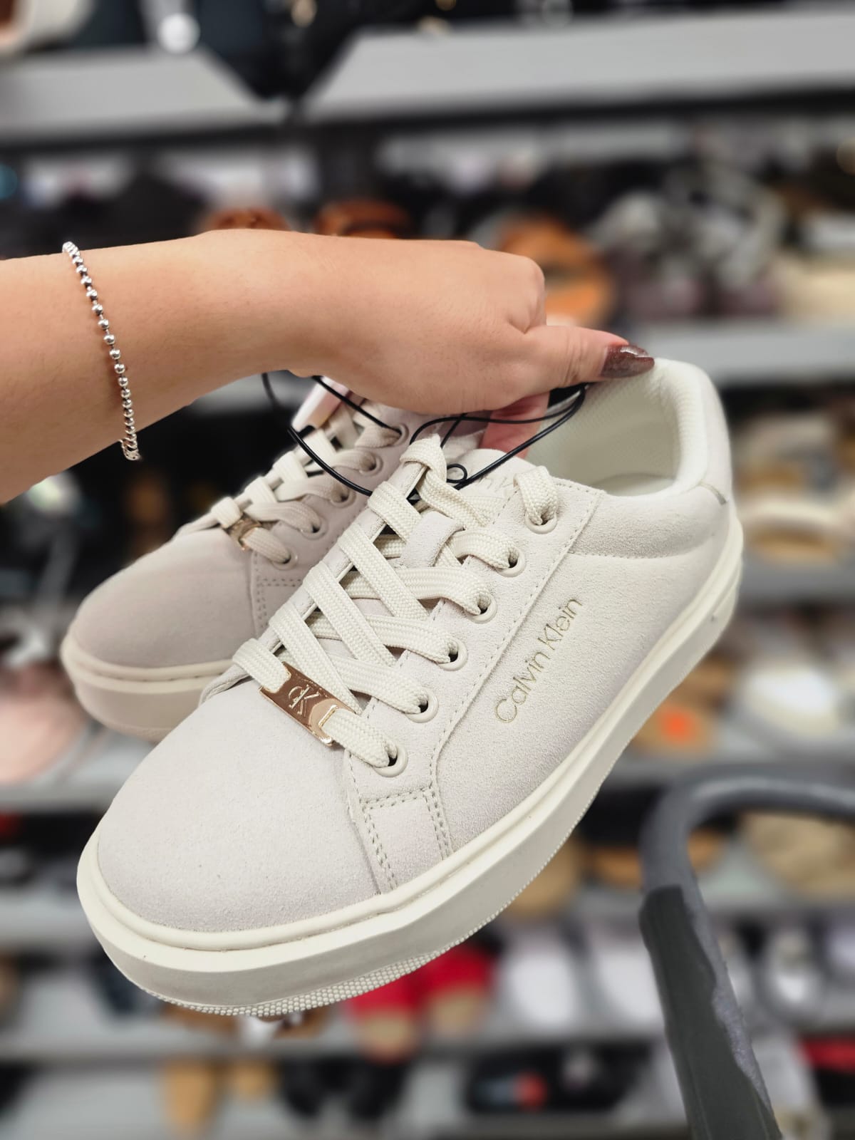 Tenis Calvin klein beige