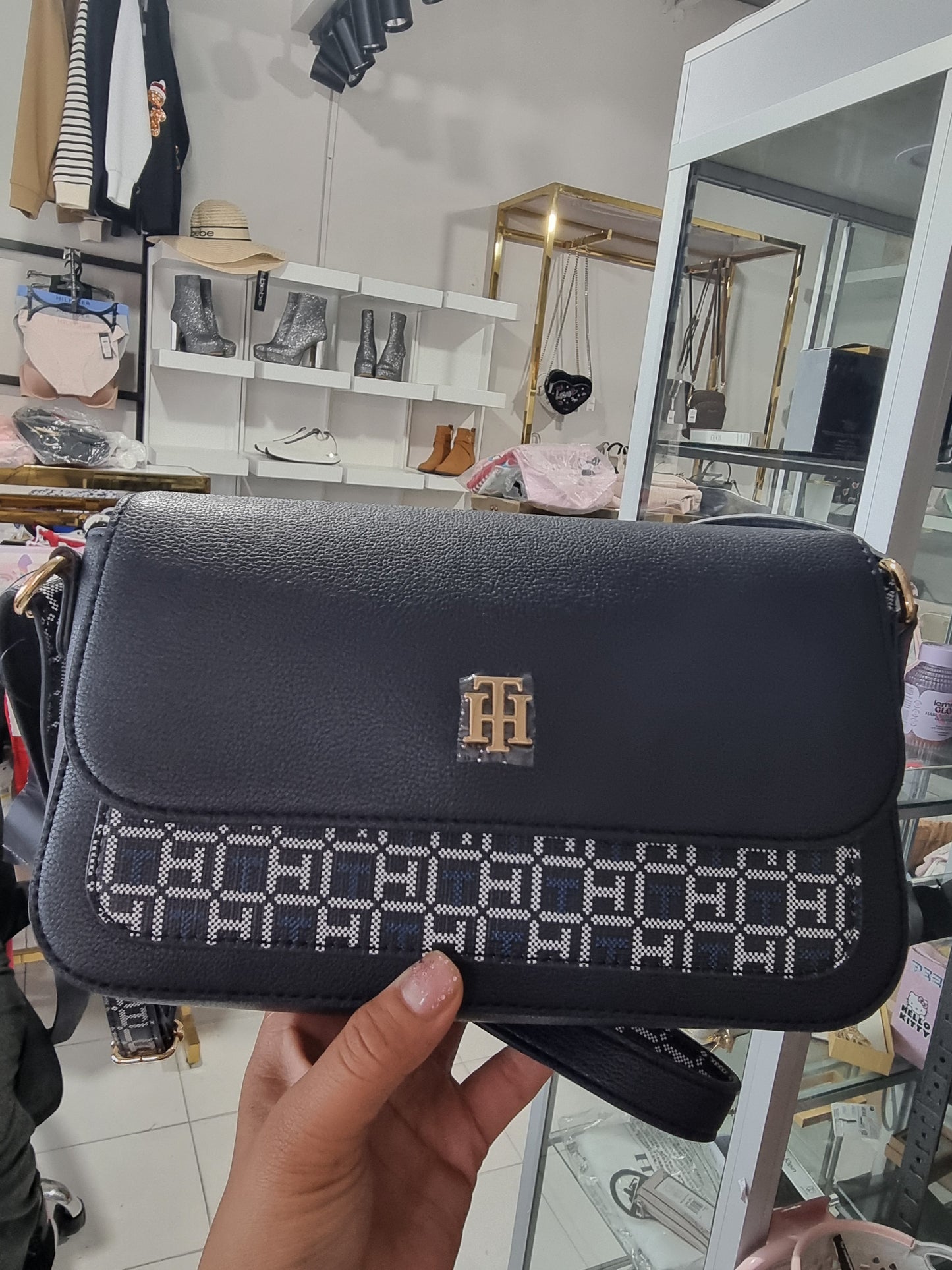 Crossbody Tommy H azul marino