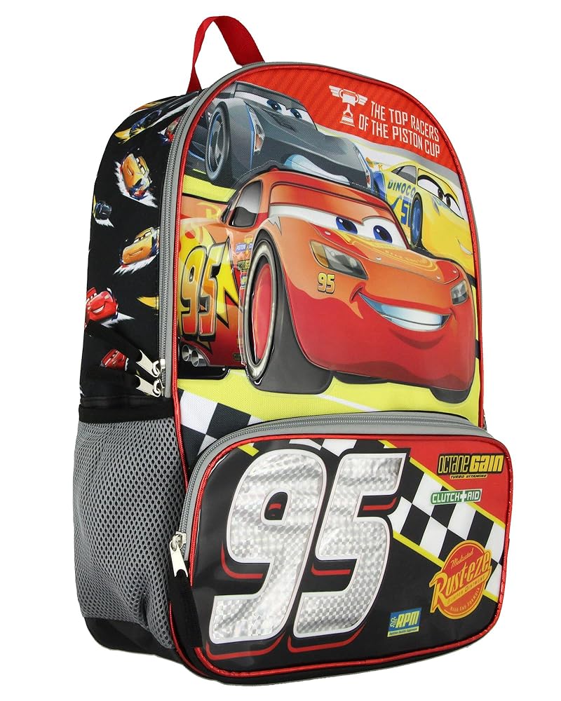 Backpack Disney Cars roja/negro