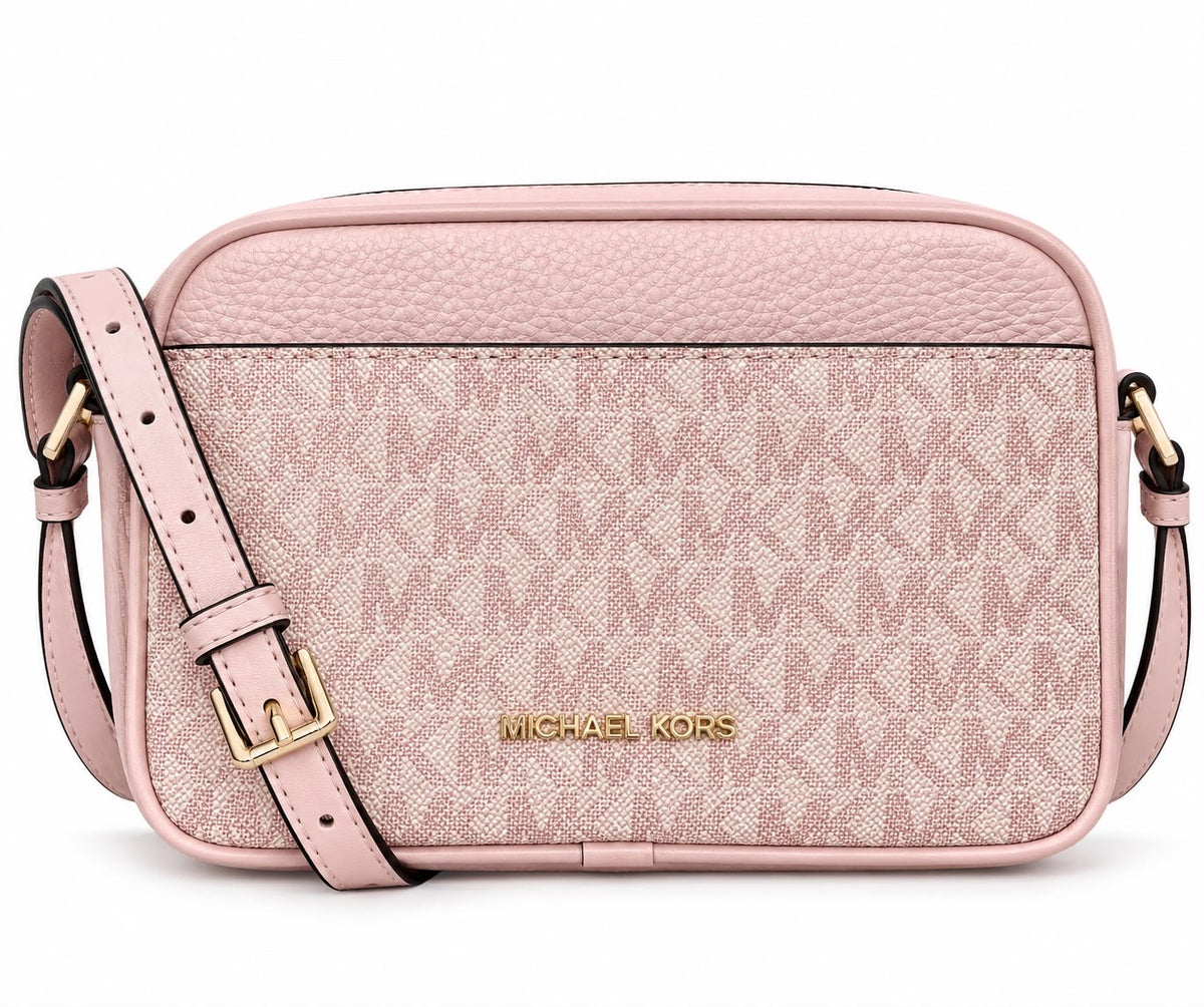 Crossbody Michael k rosa con monogram