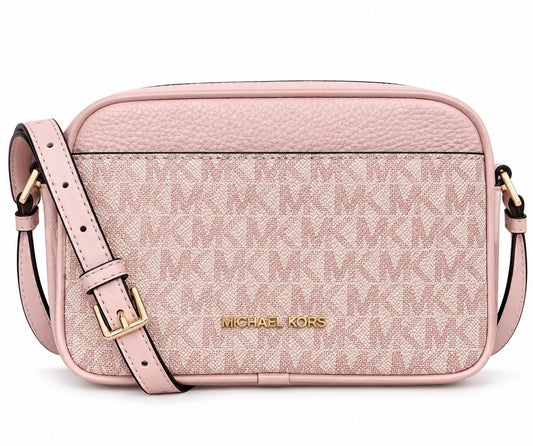 Crossbody Michael k rosa con monogram