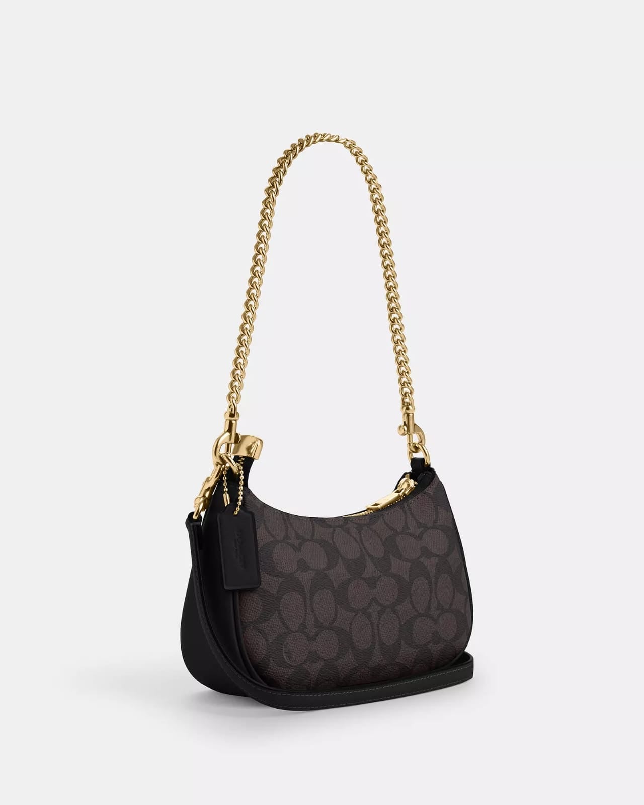Crossbody Coach café Teri Mini Crossbody Bag in asignature canvas